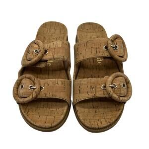 Kate Spade Rhodes Cork Slide Sandals Size 6
